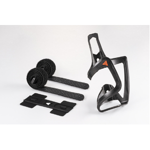 Granite Design Carbon Aux Bottle Cage Side Loading w/ Strap Kit Matte Black